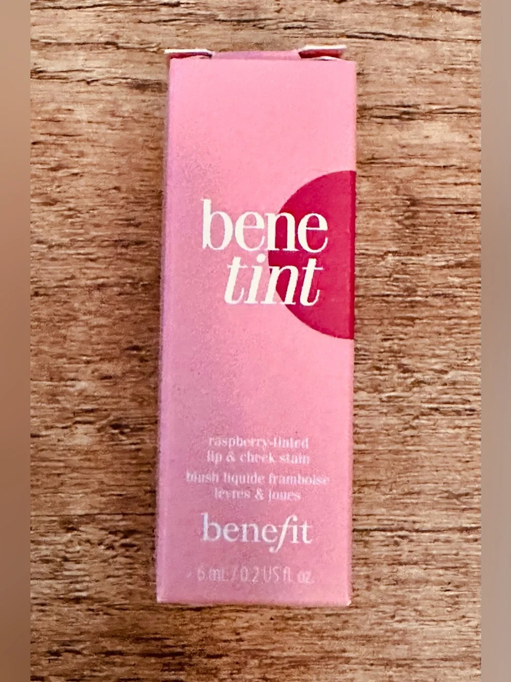 NWT Benefit Cosmetics Benetint Liquid Lip & Cheek Stain in Raspberry
